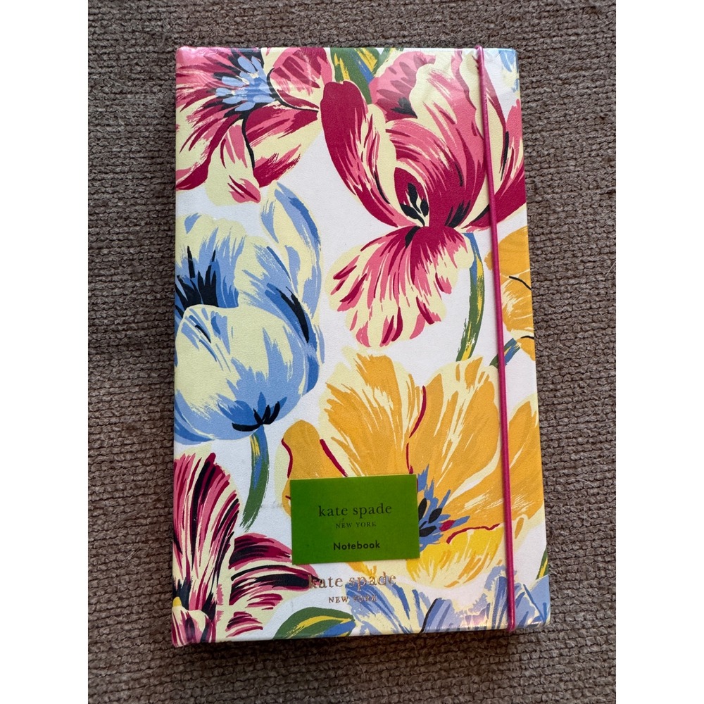 Kate Spade Painted Tulips Take Note Large Notebook Lined Floral Journal 236535